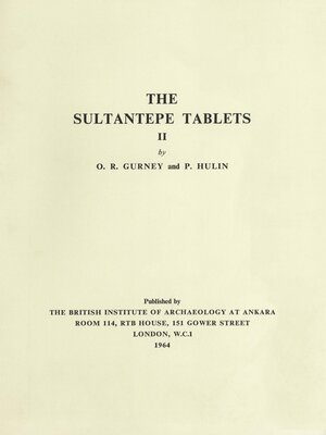 cover image of The Sultantepe Tablets 2